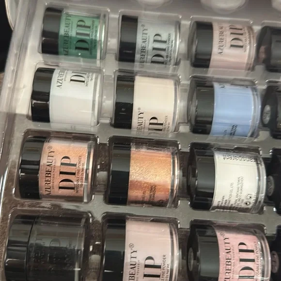 AZUREBEAUTY 42Pcs Dip Powder Nail Kit Starter, 32 Colors NEW - Picture 3 of 13